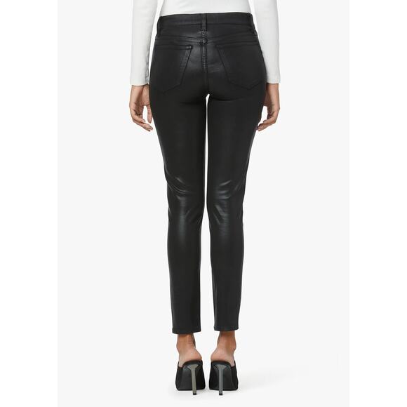 Joes Jeans The Charlie High Rise Skinny Ankle, Coated, Black - Size 30 - Picture 2 of 9